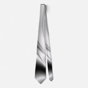 Elegant Folds of Black and White Tie