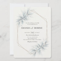 Elegant Foliage Modern Wedding