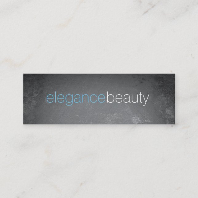 Elegant Font / Grunge Mini Business Card (Front)