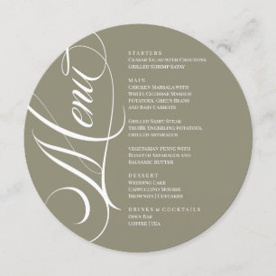 Elegant font modern Menu 