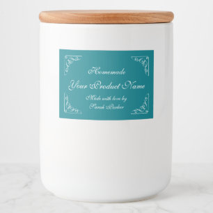 Elegant food canning label template for mason jars