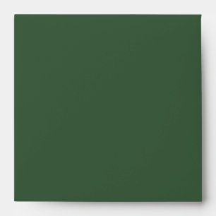 Elegant Forest Green Linen Envelopes