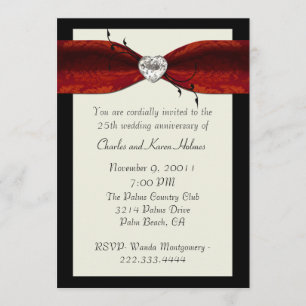 Elegant Formal Anniversary Invitation