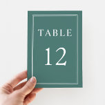 Elegant Formal Emerald Green Wedding Table Number<br><div class="desc">Modern Elegant Formal Emerald Green Wedding Table Number</div>