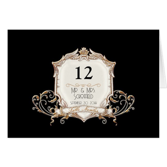 Elégant Formal Gold n Black Mariage (Devant Horizontal)