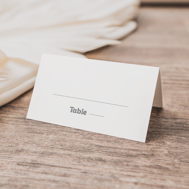 Elegant Formal Minimal Wedding Place Card (Creator Uploaded)