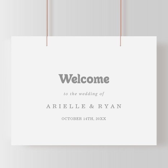 Elegant Formal Minimal Wedding Welcome Sign (Creator Uploaded)