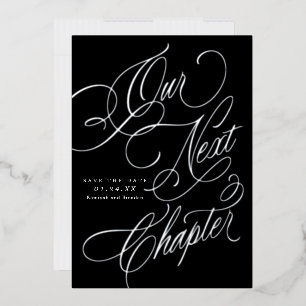 Elegant Formal Our Next Chapter Save the Date