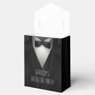 Elegant Formal Tuxedo Bachelor Party Favor Box