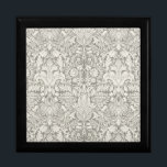 elegant formal white damask lace brocade gift box<br><div class="desc">Damask lace - White on white - This is a simple white lacy damask design.</div>