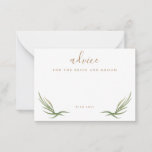 Elegant Forrest Flower Wedding Advice Card<br><div class="desc">An elegant advice card with hand painted forest flowers. This lovely design will add a perfect touch to your wedding stationary. Personalize it with your details or add additional wording to it with the customizable fields.stationery</div>