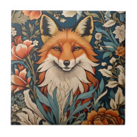 Elegant Fox William Morris Inspired Floral