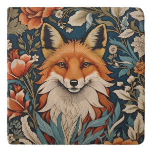 Elegant Fox William Morris Inspired Floral Trivet