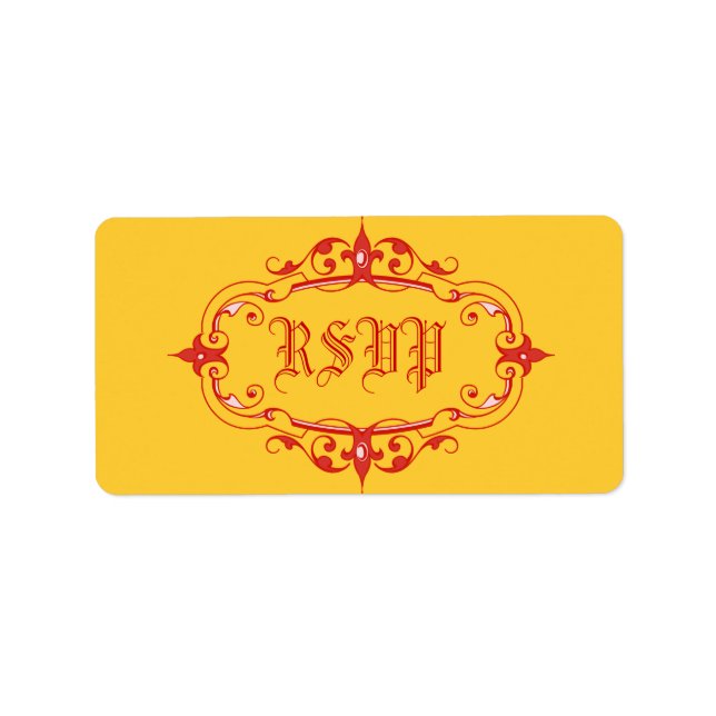 Elegant Frame Label (Front)