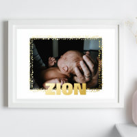 ELEGANT FRAME PAINT DROPS Bold EDITABLE TEXT PHOTO