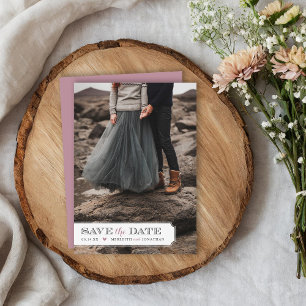 Elegant Frame Photo Overlay Save the Date