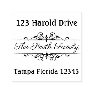Elegant Frame Return Address Self-inking Stamp