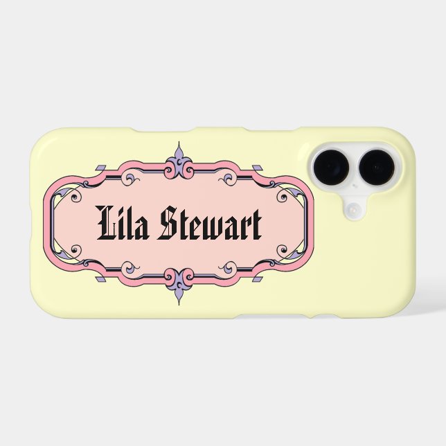 Elegant Framed Book Plate (Back (Horizontal))