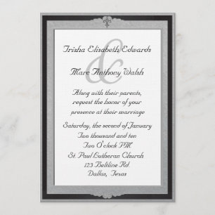 Elegant Framed Wedding Invitation