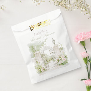 Elegant French Chateau Pastel Bridal Garden Favour Bag