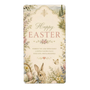 Elegant French Country Easter Greeting Vintage
