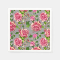 Elegant French Country Garden Rose Design