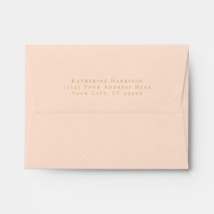 Elegant French Floral Pink Baby Shower Thank You Envelope