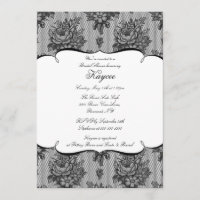 Elegant French Lace Bridal Shower Invite