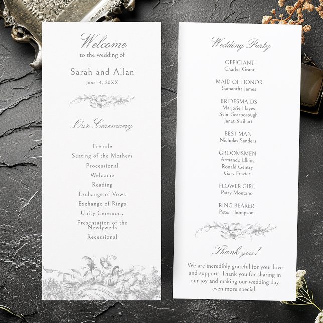 Elegant French Rococo Floral  Program (Creator Uploaded)