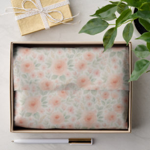 Elegant French Shabby Chic Floral Art Pattern Tissue Paper
