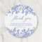 Elegant French Victorian Blue Floral Bridal Shower