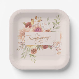 Elegant Friendsgiving Entertaining Paper Plate