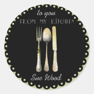 Elegant "From My Kitchen" Gift Labels