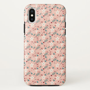 Elegant froral Pink iPhone XS Case