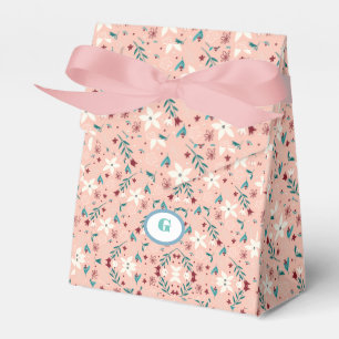 Elegant  froral  Pink   Favor Box