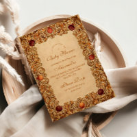 Elegant Fruit and Foliage Baby Shower