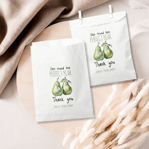 Elegant Fruit Brunch Perfect Pear Bridal Shower Favour Bag