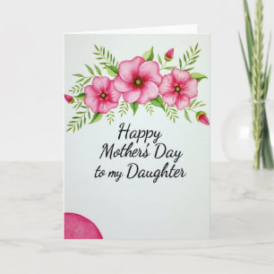 Elegant Fuchsia Mothers Day Card