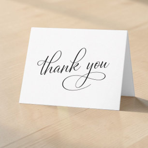 Elegant Funeral Memorial Thank You Card