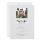 Elegant Funeral Photo Celebration of Life