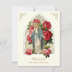 Elegant  Funeral Sympathy Religious Thank You