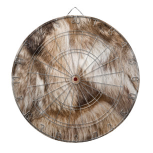 Elegant fur texture dartboard