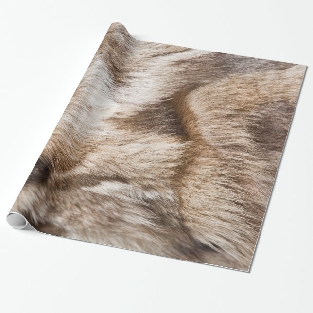 Elegant fur texture wrapping paper (Unrolled)
