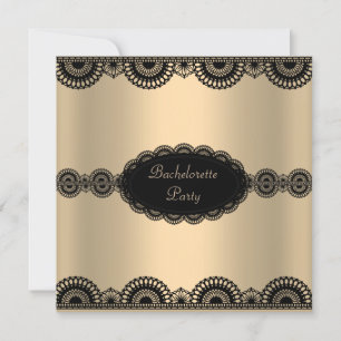 ELEGANT FUSHIA Sepia LACE BACHELORETTE PARTY Invitation