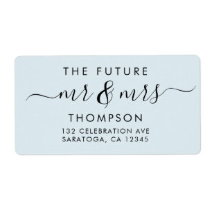 Elegant Future MR and MRS Script Modern Light Blue