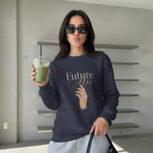 Elegant 'Future Mrs' Diamond Ring Women's Sweatshirt