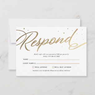 Elegant Gala RSVP Card