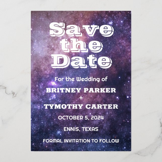 Elegant Galaxy Celestial QR Code Constellation (Front)