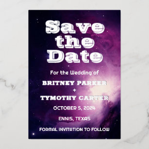 Elegant Galaxy Celestial QR Code Constellation Foi