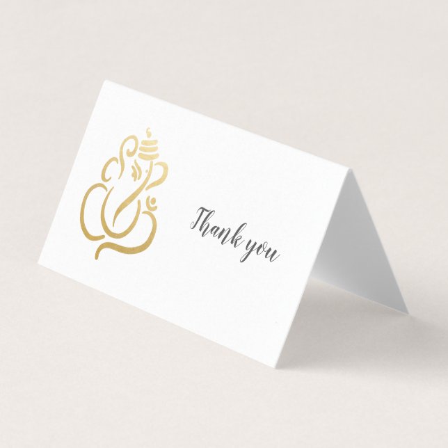 Elégant Ganesh or/ Dieu indien (Front)